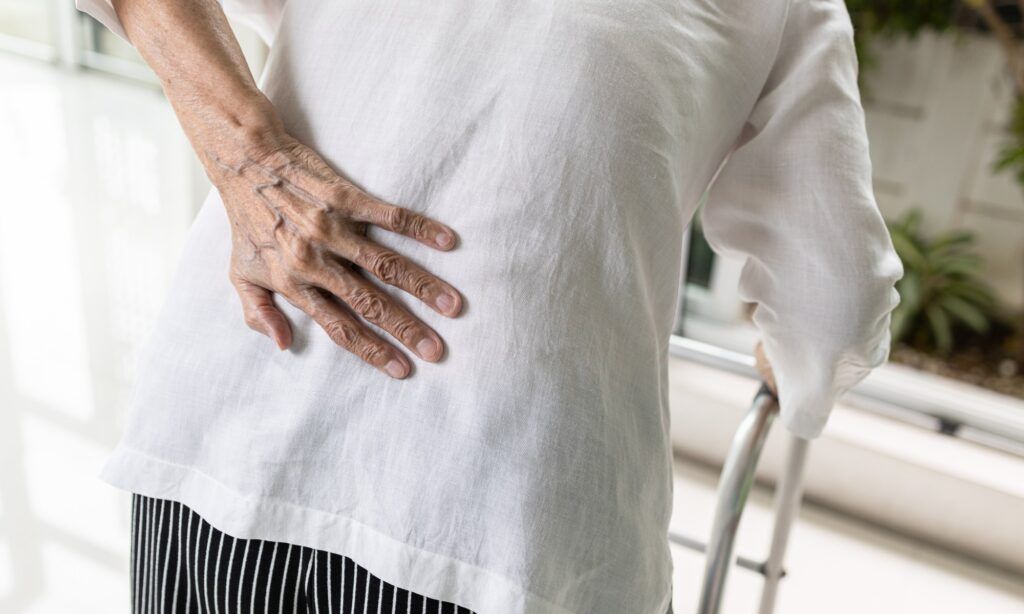 Elderly Person with Back Pain