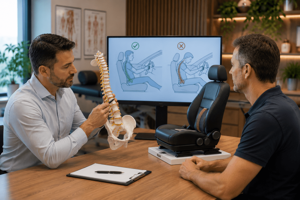Prevent Back and Neck Pain with Better Driving Posture 2 Improve driving posture to prevent back and neck pain